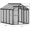 Sturdy Polycarbonate Greenhouse With Aluminum Frame - Adjustable Roof Vent, Sliding Door & UV Protection For Backyard Gardening