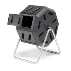 FCMP Outdoor Plastic Dual Chamber Tumbling Composter Outdoor Elevated Rotating Garden Compost Bin -OUTSUNNY Sale Store GUEST 528a1470 e2a3 4187 8418 1912a18b77f7