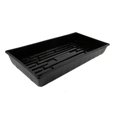 SUNPACK 10" X 20" Mega Plastic Seed Starting Tray, 2.5" 2 SUNPACK 10" X 20" Mega Plastic Seed Starting Tray, 2.5" - Image 2