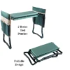 Garden Kneeler Bench - Foldable Foam Pad Stool With 2 Tool Pouches And Handles - Comfort For Planting And Weeding By Pure Garden (Green)