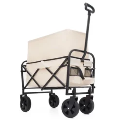Minimeetall Extention Collapsible Foldable Wagon Cart Beach Wagon Heavy Duty Utility Cart Utility Wagon Grocery Cartcream -OUTSUNNY Sale Store GUEST 55f394c7 c376 405a 9738 4761012fa75f