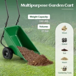 Tangkula Dual-Wheel Wheelbarrow W/ Pneumatic Tires 330 LBS Load Capacity 21 Gal Volume 16 Tangkula Dual-Wheel Wheelbarrow W/ Pneumatic Tires 330 LBS Load Capacity 21 Gal Volume -OUTSUNNY Sale Store GUEST 589d4c69 a949 43b3 a472 dd2416b948e6