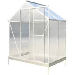 Greenhouse For Outdoors, Heavy Duty Polycarbonate Greenhouse With Rain Gutter And Roof Vent, Aluminum Hot House, Large Walk-in Greenhouse For Outside -OUTSUNNY Sale Store GUEST 58fbb990 3bf4 476f b7da 7f051d077c95
