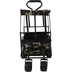 Acekool Foldable Outdoor Utility Wagon With Canopy, 262lbs Capacity, 7" All-Terrain Wheels, Pockets, Portable Cart For Beach, Camping, Garden -OUTSUNNY Sale Store GUEST 59f243ec 4f6e 4e12 a95c 02e4a046cb75