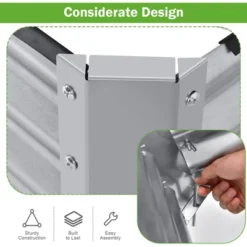 Costway Raised Garden Bed Large Metal Planter Box Kit For Vegetable Herb 6' X 3' X 2' -OUTSUNNY Sale Store GUEST 5a322c3e d1e6 4cf4 964d f8dbf65f0a97