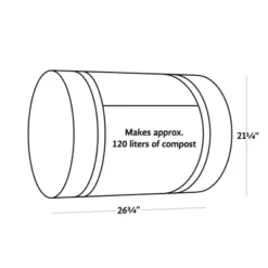 Quick & Easy Home Composting Roll – 6-Week Garden Waste Solution, Compact & Space-Saving With Instructions – Great For Raised Beds & Potting Compost