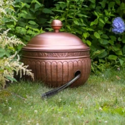 La Jolla Copper Finish Hose Pot With Lid - Good Directions -OUTSUNNY Sale Store GUEST 5c047973 0cde 40b6 be51 2b9740846143