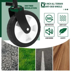 Minimeetall Strap Collapsible Foldable Wagon Cart With Strapping System, Beach Wagon , Utility Cart , Utility Wagon Grocery Cart Black