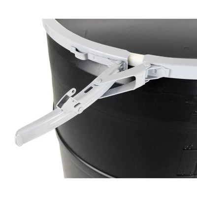 Active Aqua DRM58T 55 Gallon Drum Hydroponic Reservoir With Pre-Drilled Solid Locking Lid And Bolt Ring Closure, Black (2 Pack) 2 Active Aqua DRM58T 55 Gallon Drum Hydroponic Reservoir With Pre-Drilled Solid Locking Lid And Bolt Ring Closure, Black (2 Pack) - Image 2