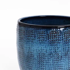 LuxenHome 12-Inch Ocean Blue Ceramic Planter Indoor Outdoor Plant Pot With Drainage Hole And Plug Modern Glazed Round Flower Pot Planter 11 LuxenHome 12-Inch Ocean Blue Ceramic Planter Indoor Outdoor Plant Pot With Drainage Hole And Plug Modern Glazed Round Flower Pot Planter -OUTSUNNY Sale Store GUEST 6237c59d 118b 48fe a26f 9cd8a69b9a8d