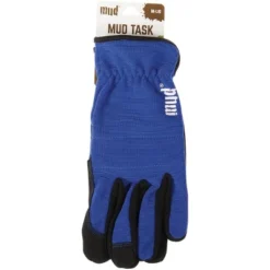 Mud Gloves Women's Medium/Large Synthetic Leather True Blue Garden Glove MD52001TB-WML