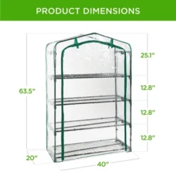 Best Choice Products 40in Wide 4-Tier Mini Greenhouse, Portable Indoor Outdoor Arboretum For Yard W/ Steel Shelves -OUTSUNNY Sale Store GUEST 643d390f bf3a 4968 ac3d 3e6083d6741c