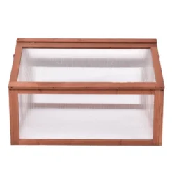 Costway Double Box Garden Wooden Green House Cold Frame Raised Plants Bed Protection 11 Costway Double Box Garden Wooden Green House Cold Frame Raised Plants Bed Protection -OUTSUNNY Sale Store GUEST 6557af91 a7bc 476b 8144 13bca87c138f