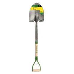 John Deere 42 In. Steel Digging Shovel Wood Handle