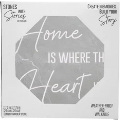 Pavilion Gift Company - Home Is Where - 7.75" X 7.75" Garden Stone - Stepping Stones And Pathways -OUTSUNNY Sale Store GUEST 6ee00cf0 5f8d 4d25 92de 8b1decaee9c2