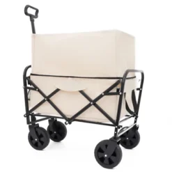 Minimeetall Extention Collapsible Foldable Wagon Cart Beach Wagon Heavy Duty Utility Cart Utility Wagon Grocery Cartcream -OUTSUNNY Sale Store GUEST 6f2b149b 89e7 4569 8261 74bf1a2814c1
