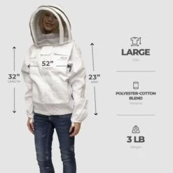 Harvest Lane Honey Beekeeping Jacket, Protective Beekeeper Clothing With 4 Pockets And Fencing Veil Bug Net Hat, Unisex Sizing, Large 9 Harvest Lane Honey Beekeeping Jacket, Protective Beekeeper Clothing With 4 Pockets And Fencing Veil Bug Net Hat, Unisex Sizing, Large -OUTSUNNY Sale Store GUEST 709535f9 04fd 43fd 9219 5f232c844649