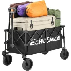 MaseiKar Collapsible Foldable Wagon With 300lbs Weight Cart Heavy Duty Folding Beach Wagon Cart With Wheels And Adjustable Handle For Camping, Garden -OUTSUNNY Sale Store GUEST 712764f6 be7d 43c5 87ae b92da7904d50