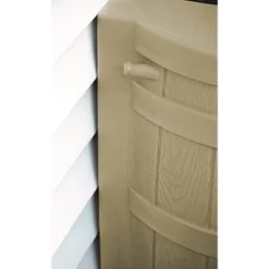 Good Ideas Rain Wizard 50 Gallon Plastic Outdoor Home Rain Barrel Water Storage Collector With Brass Spigot And Flat Back Design, Khaki -OUTSUNNY Sale Store GUEST 7288db64 545d 42c1 9279 5686e5c005f8