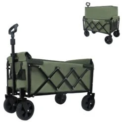 Expandable Dual-Layer Utility Wagon With 100% Extra Space - Grocery CartSupports 225lbs, Army Green 13 Expandable Dual-Layer Utility Wagon With 100% Extra Space - Grocery CartSupports 225lbs, Army Green -OUTSUNNY Sale Store GUEST 74b2d0b3 1c6c 4a16 ac30 a3f04b2e32b8