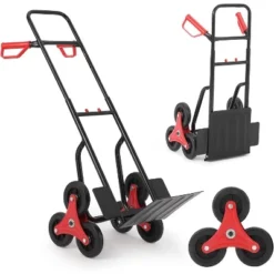 Acekool Stair Climbing Dolly, 2-in-1 Folding Hand Truck With 6 Wheels, Telescoping Handle, 330 Lbs Load For Stairs, Moving, Storage -OUTSUNNY Sale Store GUEST 76d38492 5f8d 4b5b 9808 e9d340d2983e