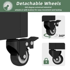 SpassWay 72"H Two-tone Patio Planter Box With Trellis Metal Raised Garden Bed Black Decorative Privacy Screen With Wheels -OUTSUNNY Sale Store GUEST 78276647 e309 46f1 b08b 24e4f66d9fc5