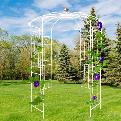 Lorna 81.3''x114.2''Arch MetalGarden Trelli, Birdcage Shape Pergola Pavilion For Wedding Ceremony, Outdoor Furniture Near Me - The Pop Home 8 Lorna 81.3''x114.2''Arch MetalGarden Trelli, Birdcage Shape Pergola Pavilion For Wedding Ceremony, Outdoor Furniture Near Me - The Pop Home - Image 8