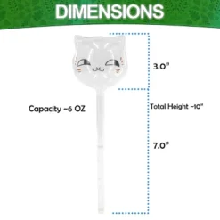 5 Star Super Deals Aqua Glass Plant Watering Cat Globes - Automatic Self Watering Drip Irrigation Ideal For Vacation Plant Care - 10" 6-7 Oz 4pc Set -OUTSUNNY Sale Store GUEST 7ba86c11 8d6b 4cf2 a993 4ee005c563bb