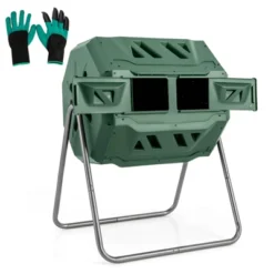 Costway Tumbling Composter 40 Gallon Garden Rotating Compost Bin With Dual Chamber Black/Green -OUTSUNNY Sale Store GUEST 7fc35e2d cdef 4aba 9229 927f657f3cab