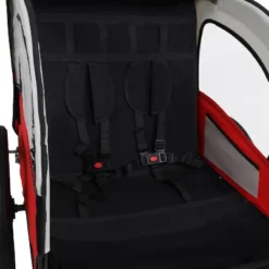 2-in-1 Double 2 Seat With 5-point Safety Harnesses Bicycle Bike Trailer Jogger Stroller For Kids Children Foldable Collapsible W/Pivot Front Wheel -OUTSUNNY Sale Store GUEST 827ce58c a1c2 4dd1 9cbe 164f590d85c8