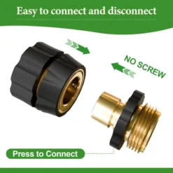 INFURNIC Hose Valves And Connectors Quick Connect Hose Fittings Male/Female Set, 3/4 Inch Aluminum Garden Hose Fitting Water Hose Connector (8 Set) 8 INFURNIC Hose Valves And Connectors Quick Connect Hose Fittings Male/Female Set, 3/4 Inch Aluminum Garden Hose Fitting Water Hose Connector (8 Set) -OUTSUNNY Sale Store GUEST 8493de8d 1244 41c3 92f4 5095db49e163