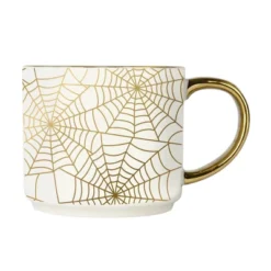 Sweet Water Decor Gold Spiderwebs Gold Hanlde Mug - 14oz -OUTSUNNY Sale Store GUEST 850a11a9 e98a 48b5 832f 38c4f98ac67e