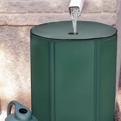 Costway 53 Gallon Portable Rain Barrel Water Collector Collapsible Tank W/Spigot Filter 2 Costway 53 Gallon Portable Rain Barrel Water Collector Collapsible Tank W/Spigot Filter - Image 2