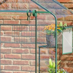 Outsunny 56" X 29" X 77" Walk-in Greenhouse Kit, Portable Green House With 3 Tier Shleves, Roll-Up Door, PE Cover For Backyard Garden -OUTSUNNY Sale Store GUEST 8adcc20e 82b5 4f1d 843d 21c4913387c7