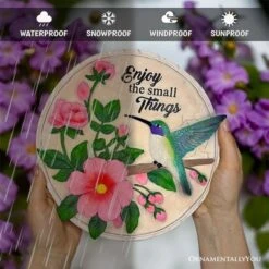 Enjoy The Small Things Hummingbird Stepping Stone, 9.5" Decorative Garden Appreciation Gift| OrnamentallyYou -OUTSUNNY Sale Store GUEST 8bd90310 75e4 4453 9a1b c3dbe9d22a10