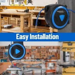 Wall Mount Air Hose Reel Retractable - Auto Rewind Compressor Hose Reel With 180° Swivel, 300 PSI Hybrid Hose, 1/4" Out, 3/8" In (PP) -OUTSUNNY Sale Store GUEST 8dac48b3 fc1b 47d0 9284 cbf0dd02326a