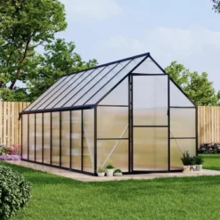8 X 10/12/14/16FT Greenhouse, Heavy Duty Aluminum-Framed Polycarbonate Greenhouse With Roof Vent, Large GreenHouse For Outdoors (4 Different Size) -OUTSUNNY Sale Store GUEST 90ebe779 e643 435b a878 482aa378c167