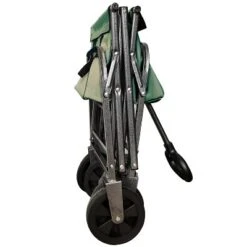 Collapsible Foldable Wagon Cart W/ Strapping System, Beach Wagon ,Utility Wagon Grocery Cart Camping Shopping Sports Gardeing Fishing Supports 225lbs -OUTSUNNY Sale Store GUEST 91074bae bede 4210 a155 ce5fcb9ac2cb