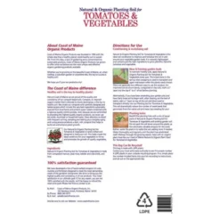 Coast Of Maine OMRI Listed Tomato And Vegetable Plant Potting Soil Compost Blend For Container Gardens And Flower Pots, 20 Quart Bag -OUTSUNNY Sale Store GUEST 91aba626 f905 4f97 893a 20824e7f037b