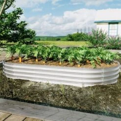 Okak Galvanized Steel Raised Garden Bed 12 Inch (2-Pack) Heavy Duty Rust-Resistant Planter Box Kit For Vegetables, Flowers, Herbs, Easy Assembly -OUTSUNNY Sale Store GUEST 9371f70c eac1 422c 8213 18e55f34273d