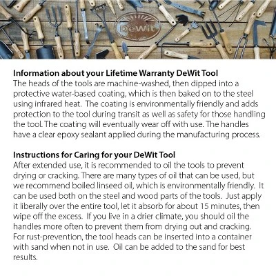 DeWit Welldone Serrated Trowel – Heavy-Duty Multi-Use Garden Tool, 13”L 5 DeWit Welldone Serrated Trowel – Heavy-Duty Multi-Use Garden Tool, 13”L - Image 5