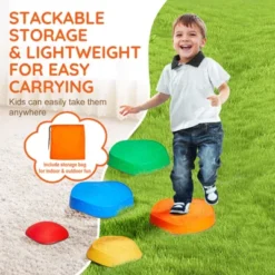VEVOR Balance Stepping Stones For Kids, 5 PCS, Up To 220 Lbs, Non-Slip Toddlers Sensory Stepping Stones, Toys For Children Aged 3 4 5 6 7 8+ -OUTSUNNY Sale Store GUEST 982e8236 4321 4fe6 8450 0a93c1f737a9