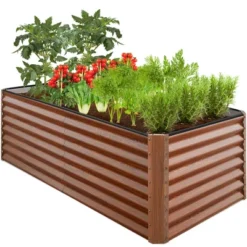 Best Choice Products 6x3x2ft Outdoor Metal Raised Garden Bed, Planter Box For Vegetables, Flowers, Herbs -OUTSUNNY Sale Store GUEST 9c4c93a7 9e9d 4b9b 8564 86ba4656c815