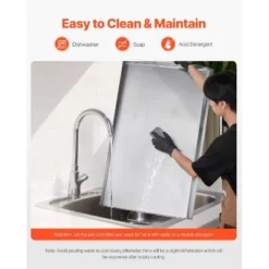 VEVOR Stainless Steel Griddle, 36x22 Inch Universal Flat Top Rectangular Plate, Gas Grill Griddle For BBQ Grill, Teppanyaki, Silver -OUTSUNNY Sale Store GUEST 9c88c112 ab46 4a85 9c66 fb37f2f04216