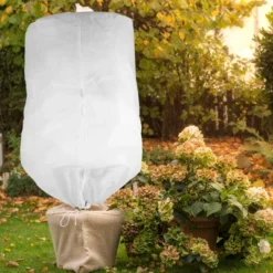 Unique Bargains Freeze Protection Plant Cover 39.37"x31.50" White