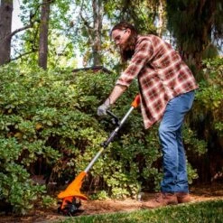 Ukoke Cordless Tiller Cultivator, 20V 2.5Ah Battery, 280 RPM, 24 Steel Blades, 5" Deep X 7.8" Wide Tilling Path, Orange, ST1902 -OUTSUNNY Sale Store GUEST a08441ce 76d0 4307 bb8e fb20091862d2