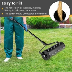 Costway 21“ Manual Lawn Aerator Grass Aeration Tool Filled With Sand Or Stone With Handle Green/Black -OUTSUNNY Sale Store GUEST a5d5965f 45a9 4f32 ac4e ca4a77f90e6f