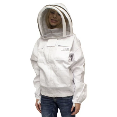Harvest Lane Honey Beekeeping Jacket, Protective Beekeeper Clothing With 4 Pockets And Fencing Veil Bug Net Hat, Unisex Sizing, Large 6 Harvest Lane Honey Beekeeping Jacket, Protective Beekeeper Clothing With 4 Pockets And Fencing Veil Bug Net Hat, Unisex Sizing, Large - Image 6