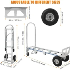 2-in-1 Folding Aluminum Hand Truck Dolly – Heavy Duty Convertible Hand Cart, 770 Lbs Capacity, Lightweight & Foldable With 4 Wheels & Elastic Rope 8 2-in-1 Folding Aluminum Hand Truck Dolly – Heavy Duty Convertible Hand Cart, 770 Lbs Capacity, Lightweight & Foldable With 4 Wheels & Elastic Rope -OUTSUNNY Sale Store GUEST a79405de 5a1f 4be1 bcb3 c9f68f310d7a