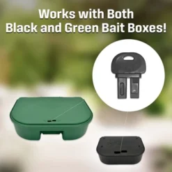 Exterminators Choice Replacement Bait Box Keys - 2 Pack - Works With Green And Black Exterminators Choice Bait Boxes